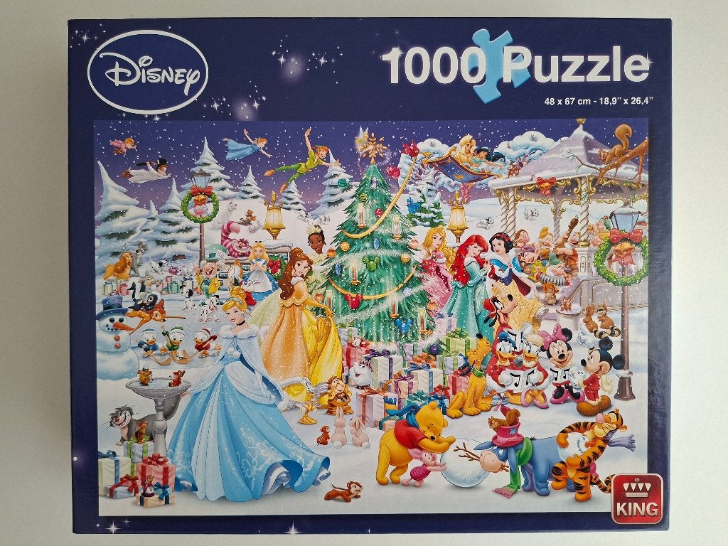 Disney Kerstpuzzel, 1000 stukjes, Ophalen, 500 t/m 1500 stukjes, Nieuw, Legpuzzel