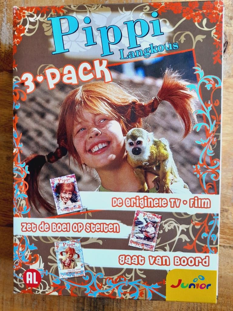 3 DVD BOX  - Pippi Langkous  - Astrid Lindgren, Ophalen of Verzenden