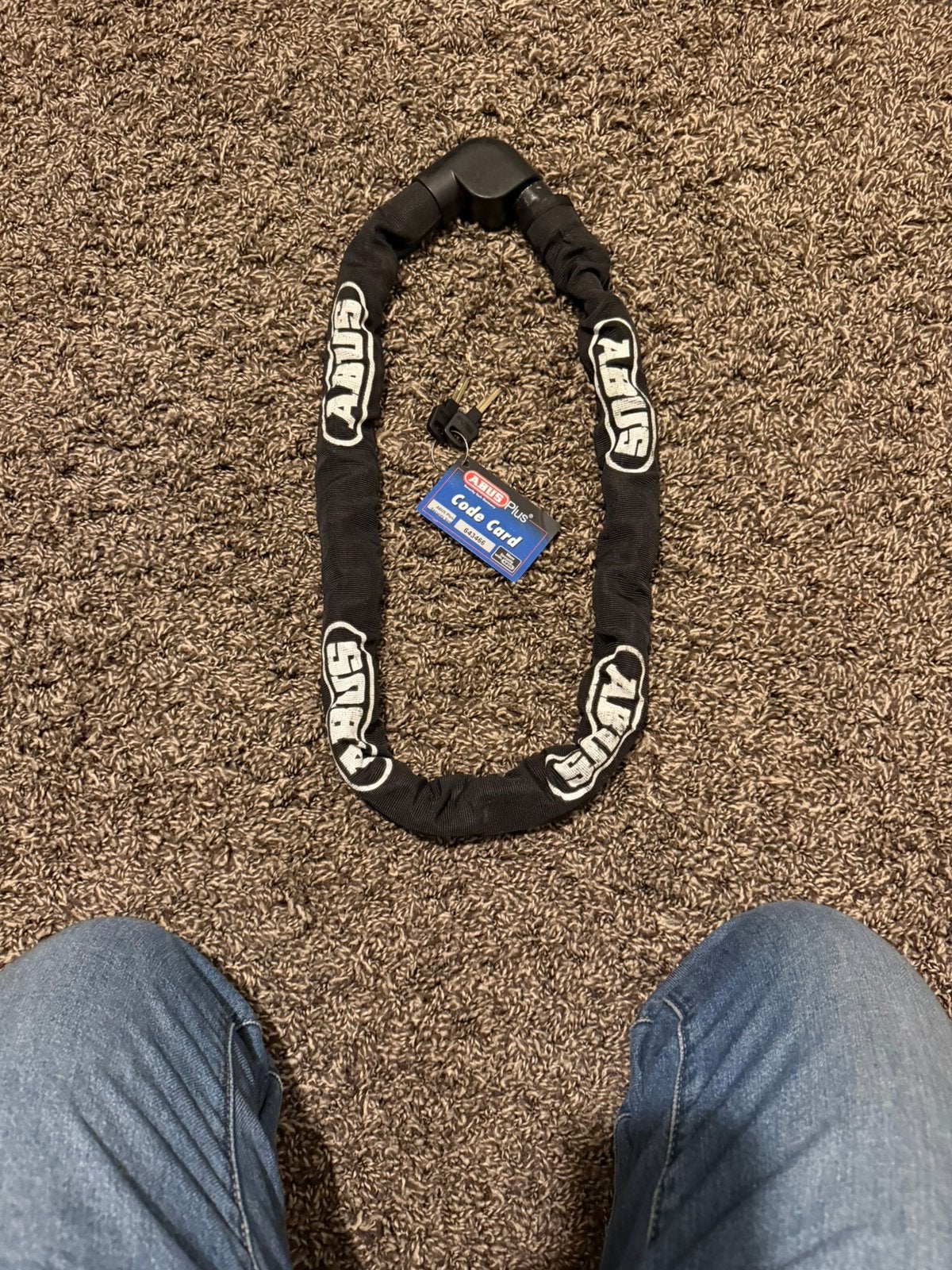 Abus Steel-O-Chain 810 Kettingslot - 110 CM - Zwart, Ophalen of Verzenden, Zo goed als nieuw, Kettingslot