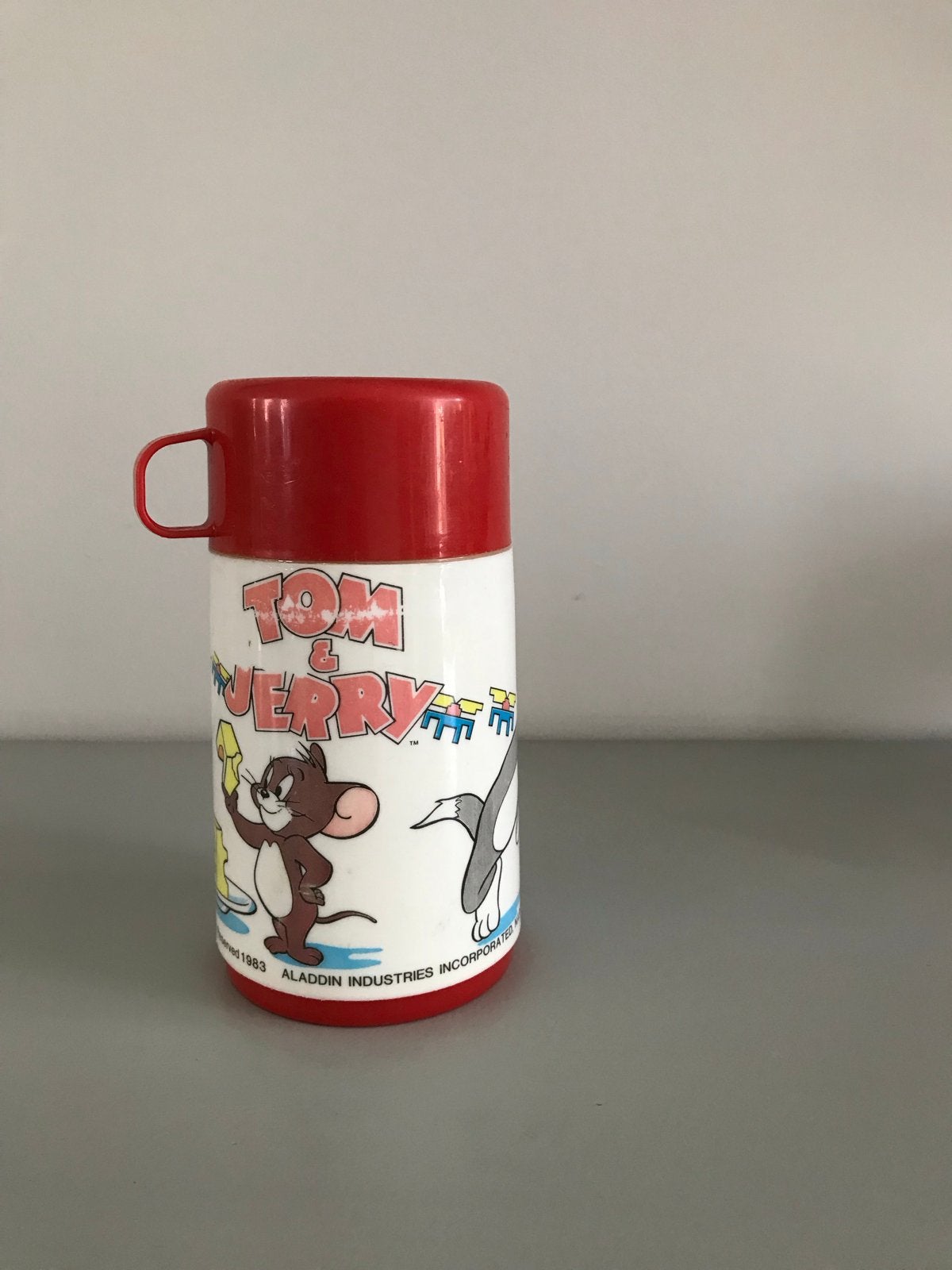 Vintage Tom & Jerry Thermosfles - Aladdin 1983, Verzamelen, Ophalen of Verzenden, Gebruikt