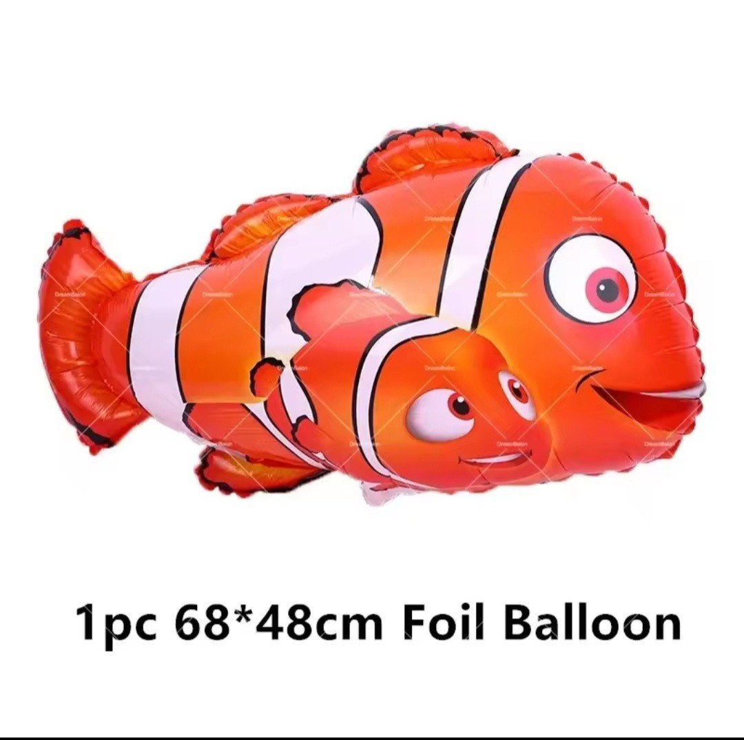 Nieuwe Folieballon Clownvis - Nemo Feestdecoratie 68x48cm, Ophalen of Verzenden, Nieuw, Versiering, Verjaardag