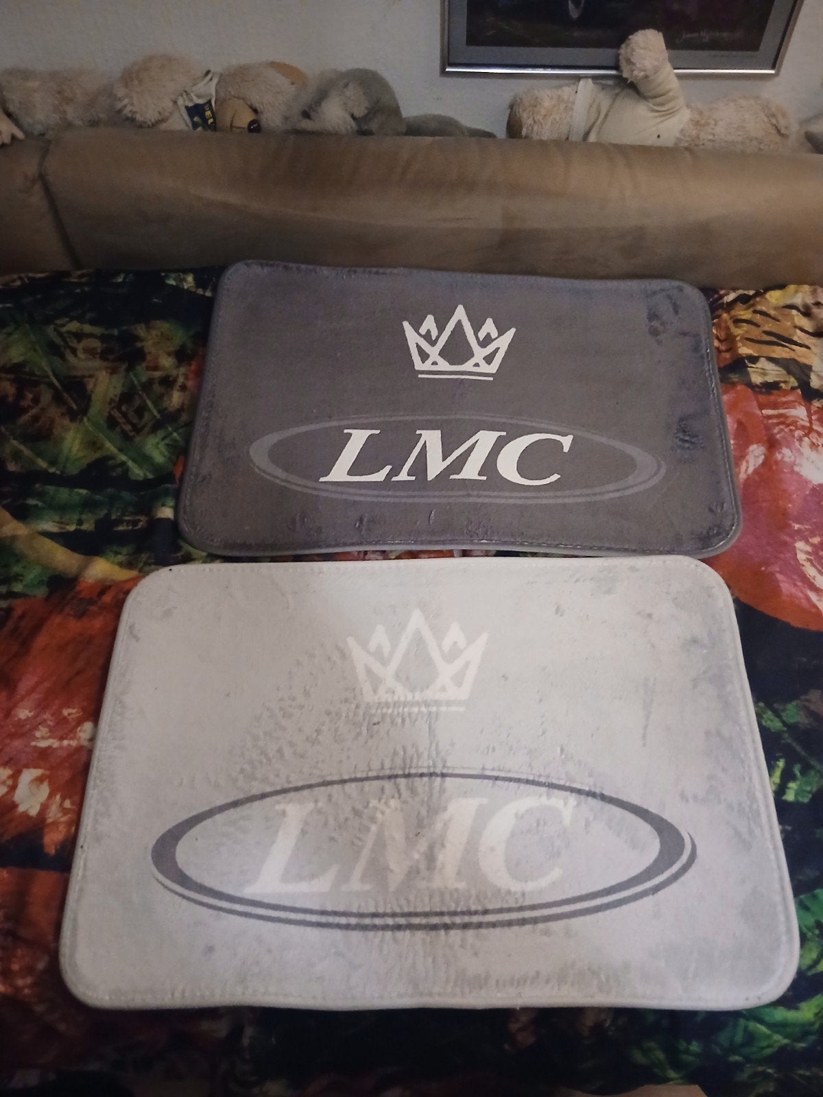 2x LMC vloermatje - grijs en wit, Ophalen, Nieuw