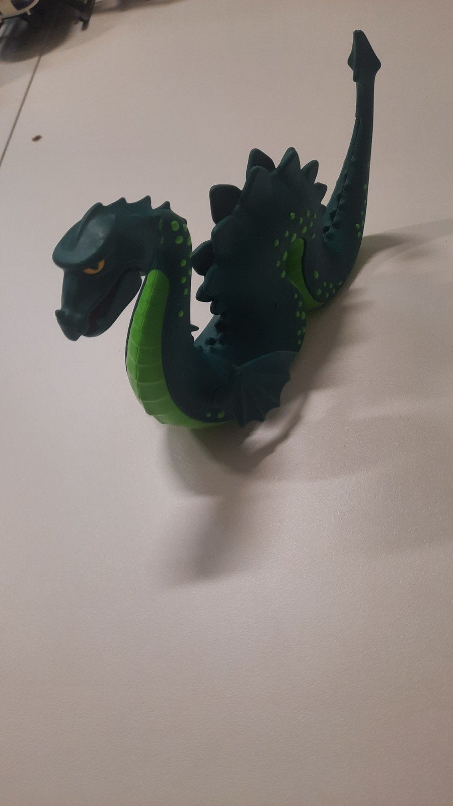 Groene draak speelgoedfiguur, Ophalen of Verzenden, Gebruikt