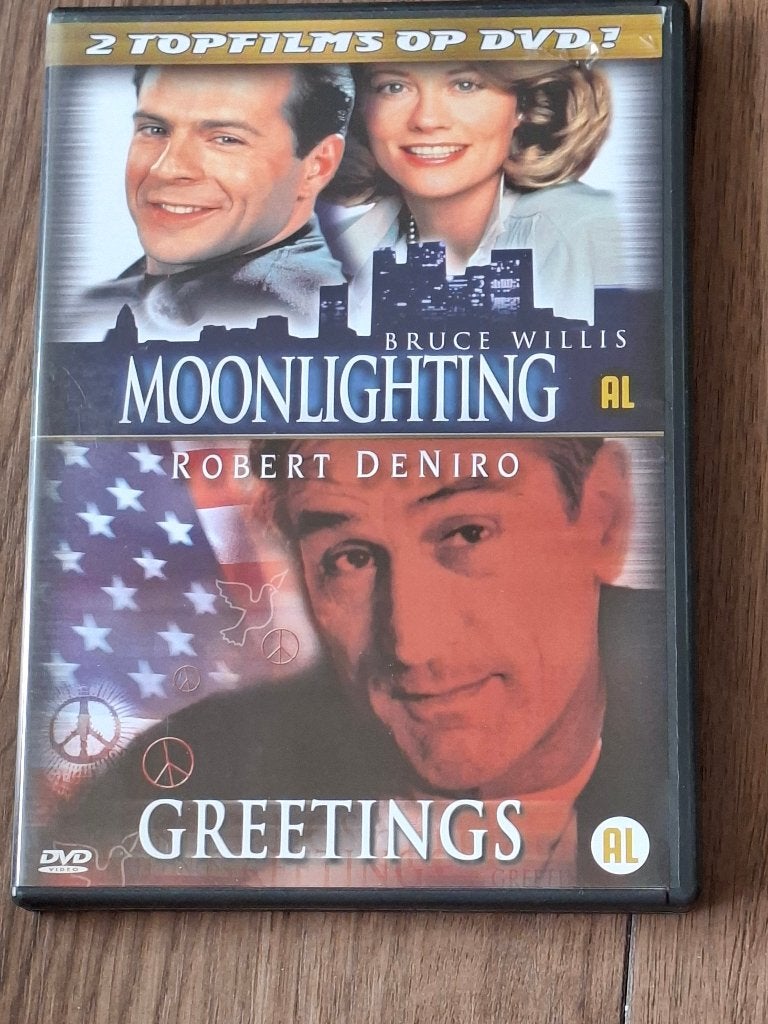 moonlighting en greetings, Alle leeftijden, Ophalen of Verzenden, Zo goed als nieuw, Actiekomedie