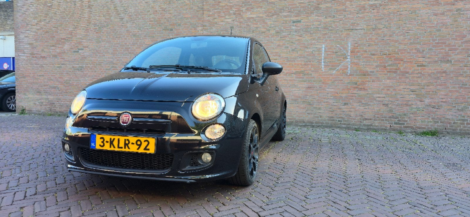 Fiat 500S 0.9 85pk Twinair Turbo 2013 Zwart, Auto's, Fiat, Voorwielaandrijving, 31 €/maand, Origineel Nederlands, Handgeschakeld