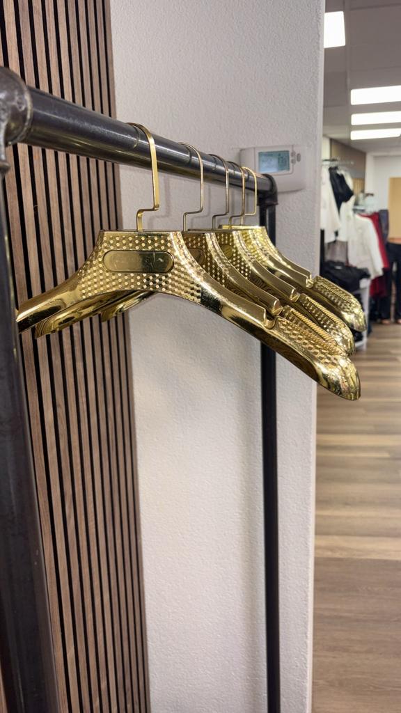 80x Gouden Kledinghangers -, Ophalen of Verzenden, Zo goed als nieuw, Kunststof, Kinderen en Volwassenen