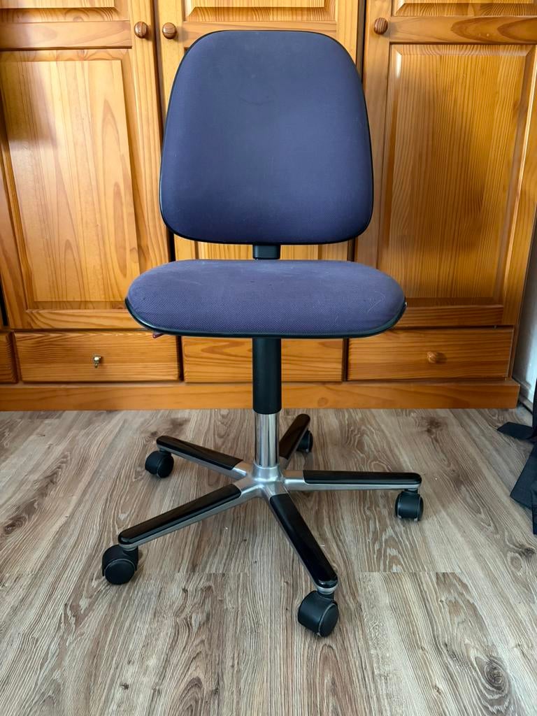 Blauwe bureaustoel, Huis en Inrichting, Bureaustoelen, Ophalen, Gebruikt, Blauw, Bureaustoel