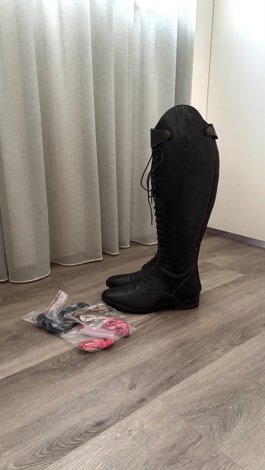 Rijlaarzen EJ bruin maat 38 XLW, Dieren en Toebehoren, Ophalen of Verzenden, Zo goed als nieuw, Dressuur, Schoeisel