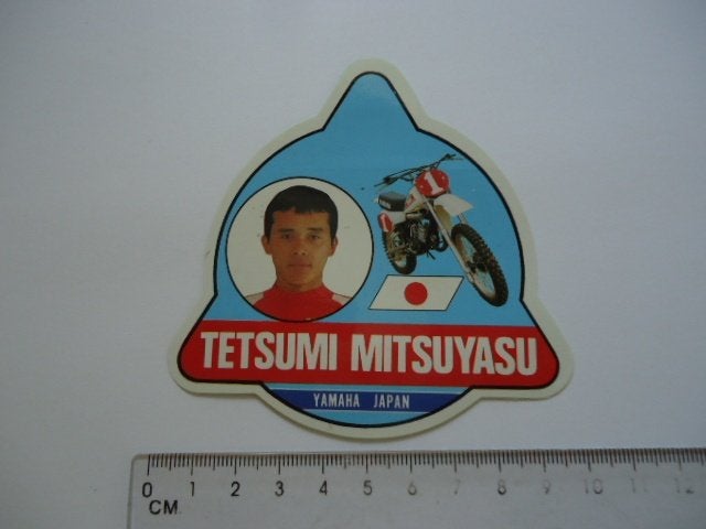 sticker oud Motorcross Yamaha Japan Mitsuyasu race motor, Verzenden, Zo goed als nieuw, Bedrijf of Vereniging