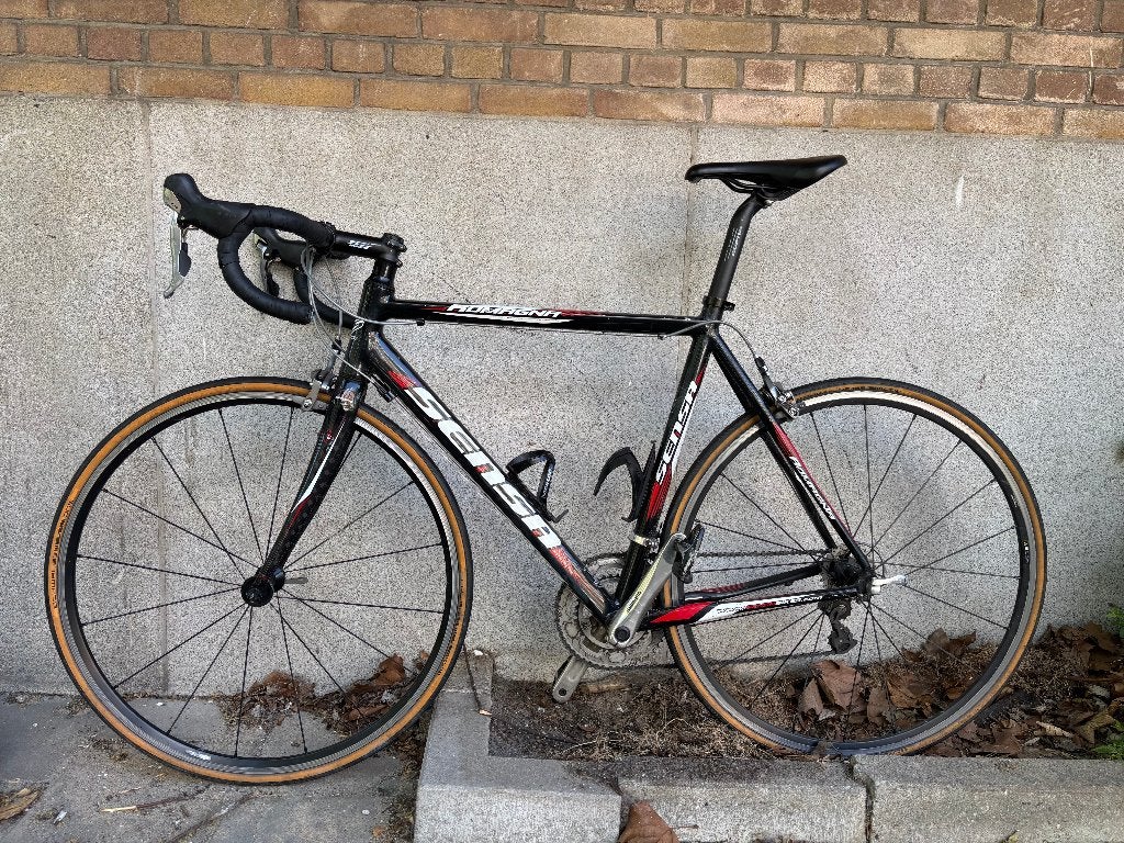 Sensa Romagna carbon-fiber men's racing bike 56cm, 28 inch, Gebruikt, Carbon, 15 tot 20 versnellingen
