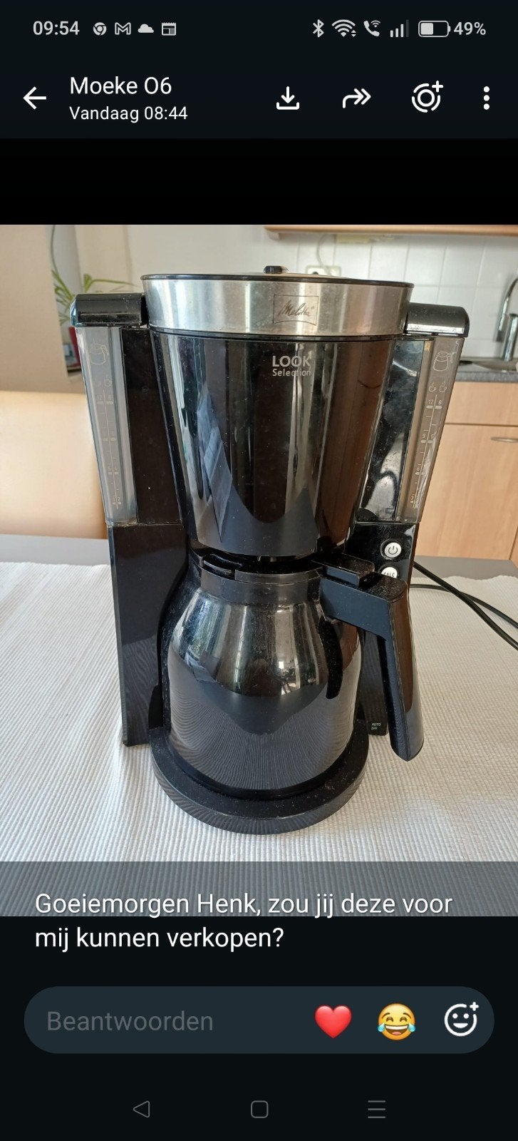 Melitta Look Selection Koffiezetapparaat 12 kopjes, Gebruikt, 10 kopjes of meer, Koffiemachine, Gemalen koffie