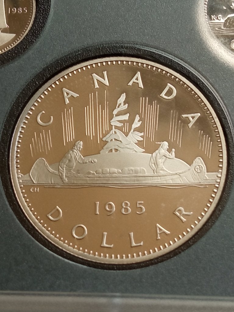 Canada 1 dollar 1985., Ophalen of Verzenden, Noord-Amerika, Losse munt
