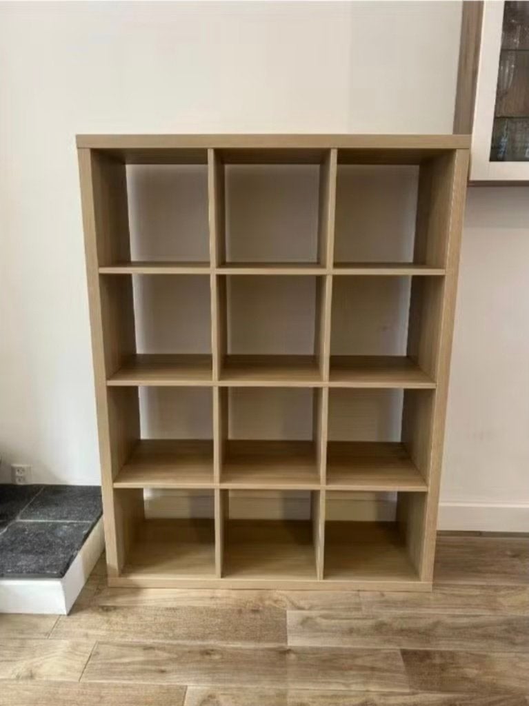 2x Kallax 12 vaks open kast vakkenkast 4x3 bruin Ikea, Ophalen, 100 tot 150 cm, 5 laden of meer, 100 tot 150 cm