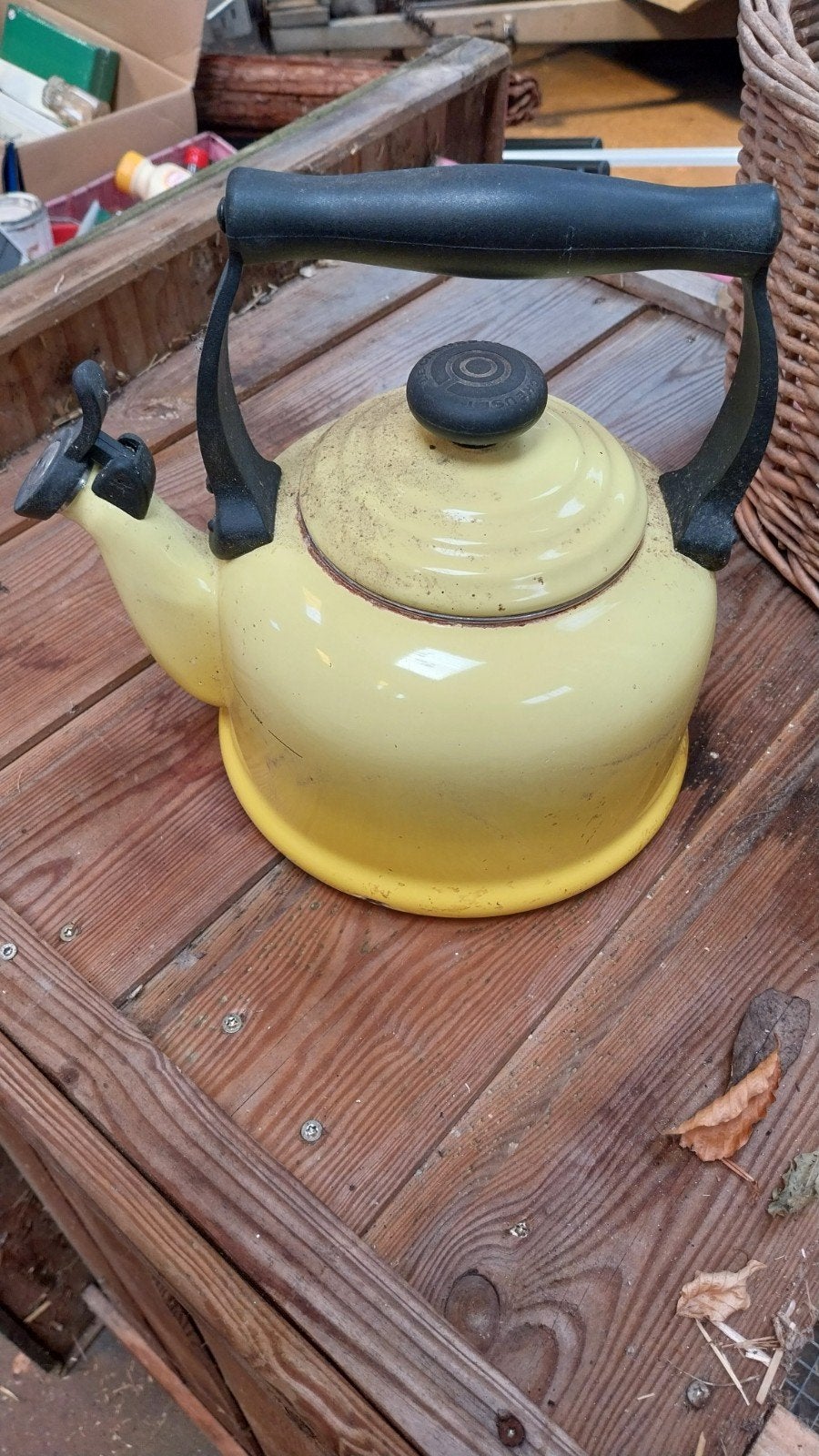 Le Creuset fluitketel - stoffig en licht beschadigd, Ophalen of Verzenden
