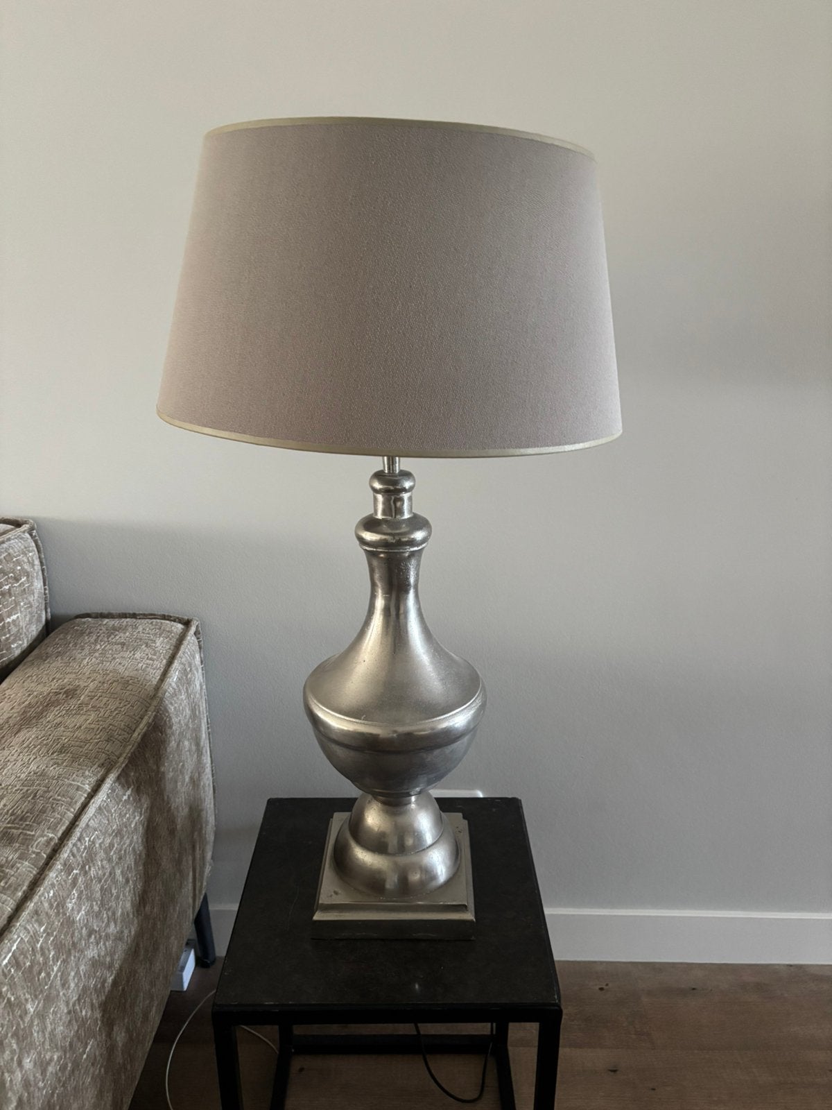 Twee mooie lampen chique, Zilver, Ophalen, Zo goed als nieuw