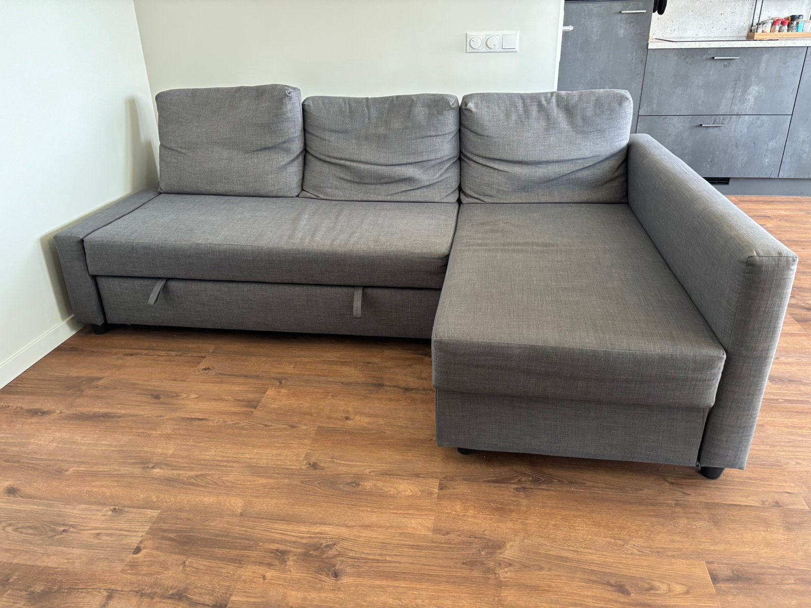 Ikea sofa bed with storage, Ophalen, Gebruikt, Stof, Demure