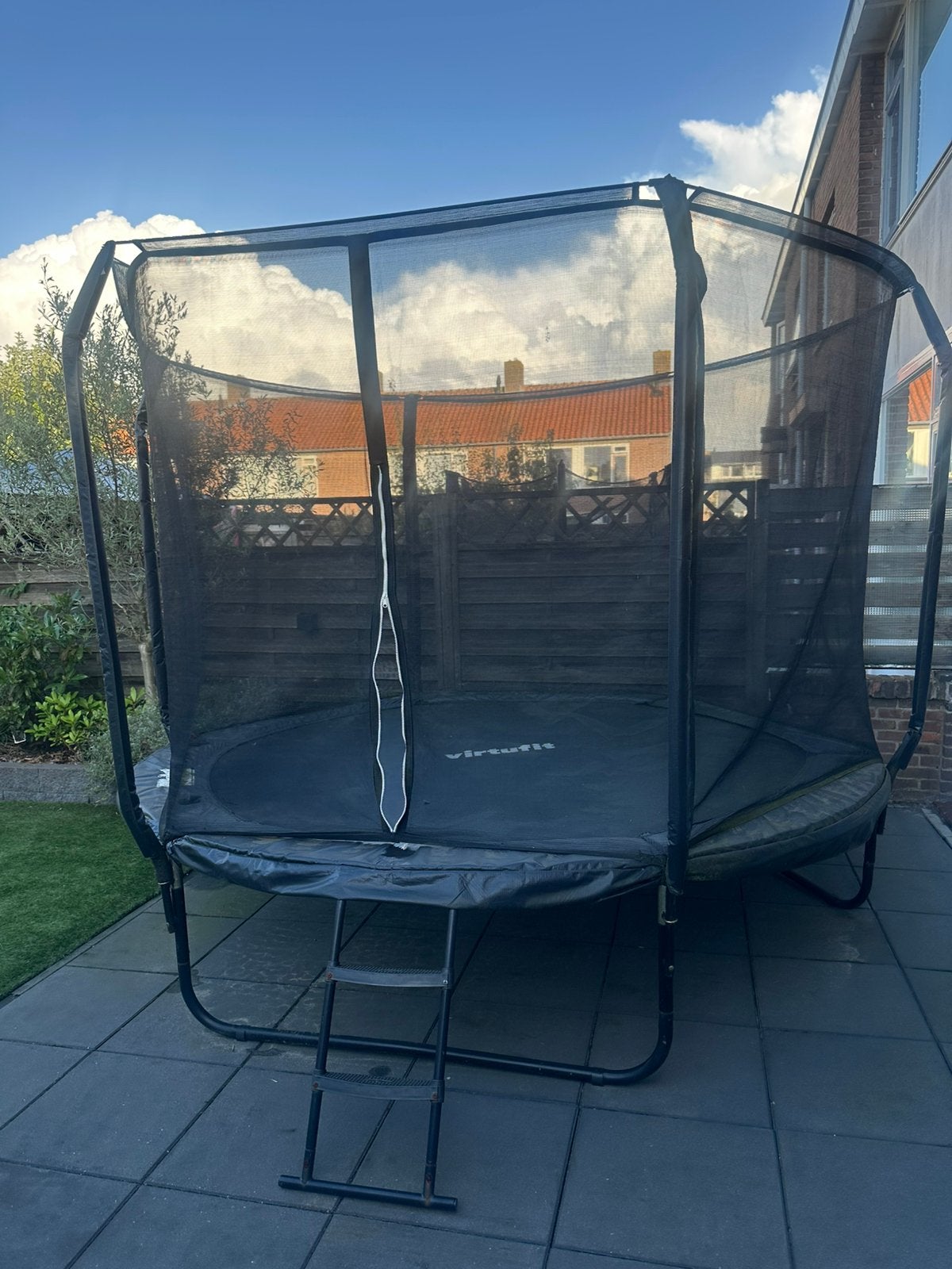 VirtuFit Premium Trampoline 305 cm + Veiligheidsnet & Trapje