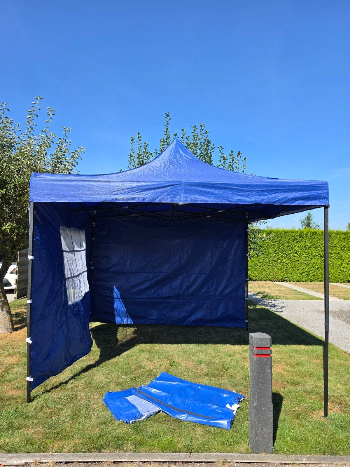 Pop-Up Partytent | 2,9m bij 2,9m | Hoogte 2m | Nok 3,1m, Tuin en Terras, Ophalen, Gebruikt, Opvouwbaar, Partytent