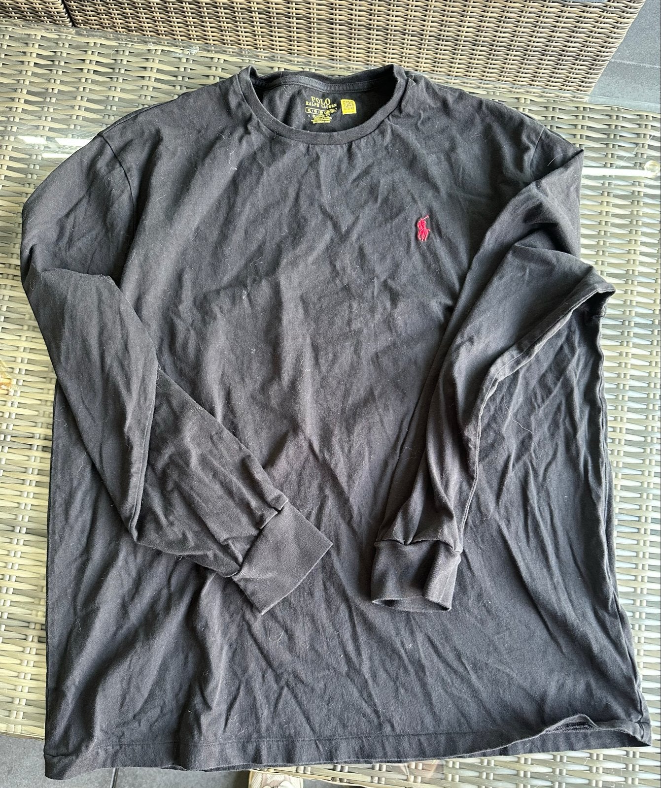 Polo Ralph Lauren Longsleeve Zwart - Nieuw, Ophalen of Verzenden, Nieuw, Maat 56/58 (XL), Zwart