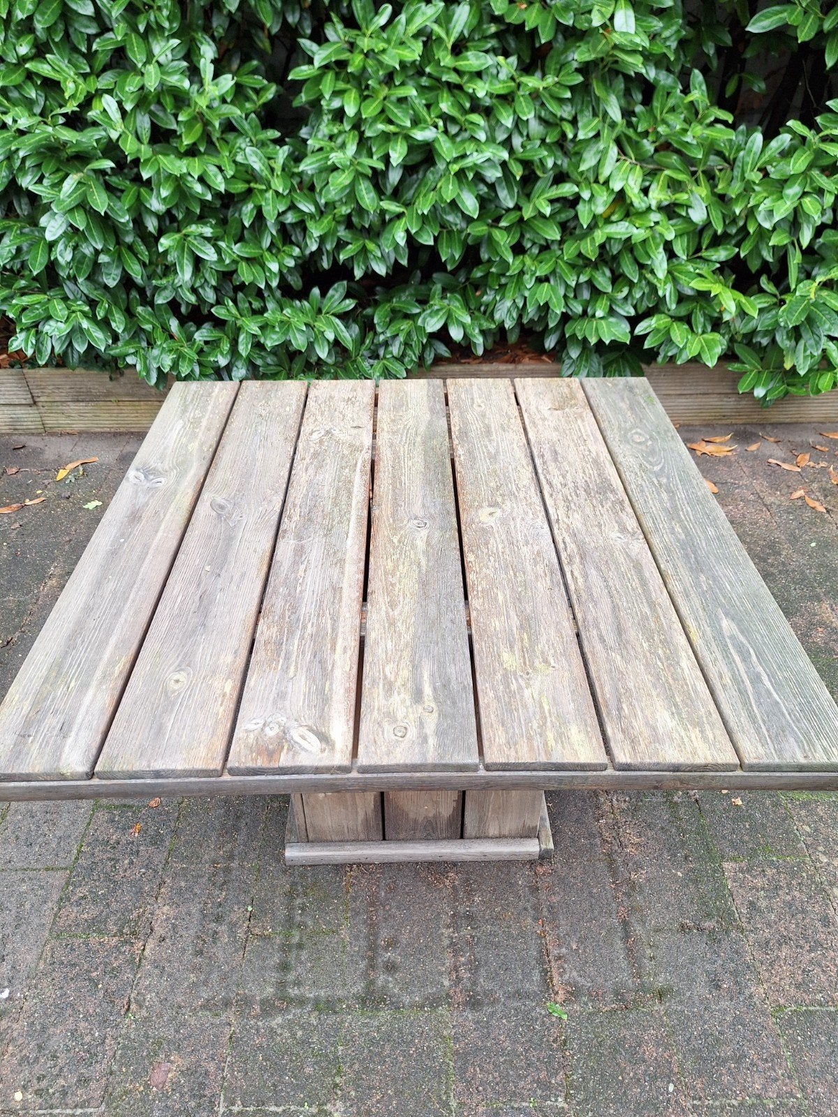 Houten tuintafel, Tuin en Terras, Ophalen, Gebruikt, Rechthoekig, Hout
