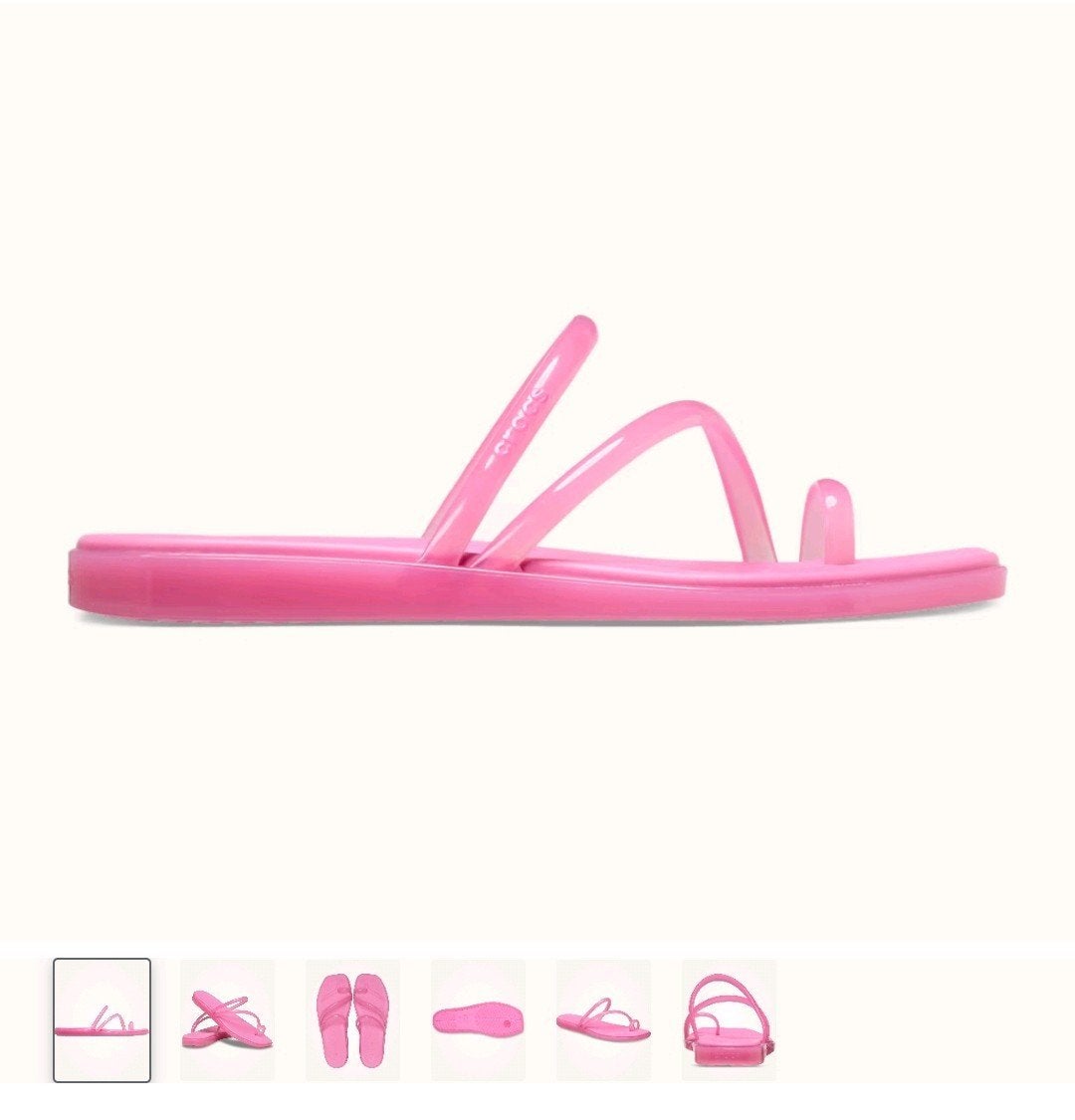Crocs Miami Toe Loop Jelly Sandal, Crocs, Ophalen of Verzenden, Gedragen, Roze