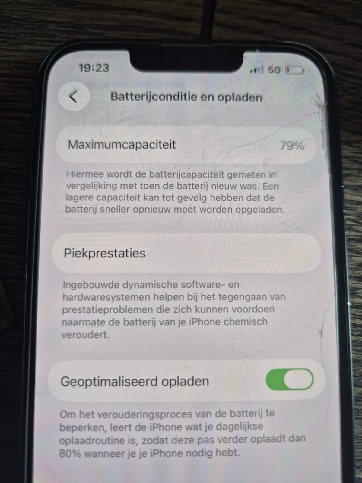Donkerblauwe iPhone met lichte gebruikssporen, Ophalen, Gebruikt, Blauw