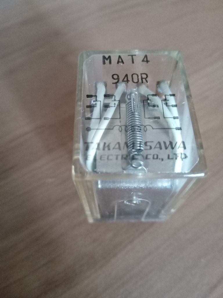 relais Takamisawa Electric MAT4-940R 4- polig, Verzenden, Nieuw
