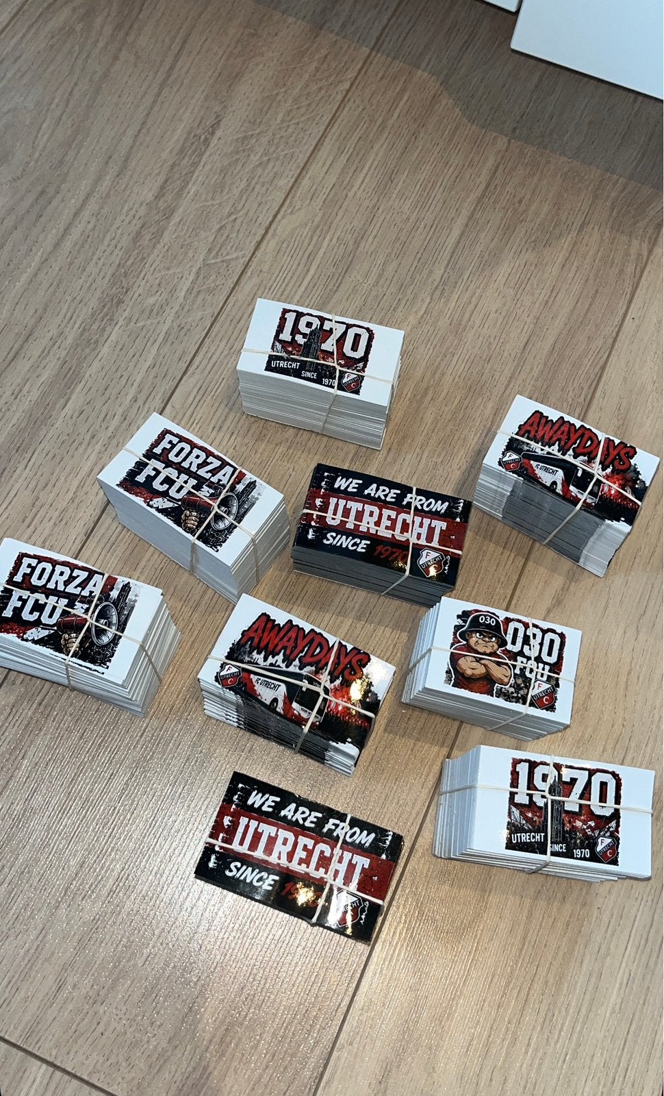 Stickermix Fc utrecht 25/50/100/200+, Ophalen of Verzenden, Nieuw, F.C. Utrecht, Poster, Plaatje of Sticker