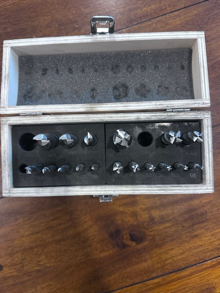 HBM 20-delig HSS cobalt frezenset (niet compleet), Ophalen of Verzenden, Gebruikt, Elektrisch, Overige soorten