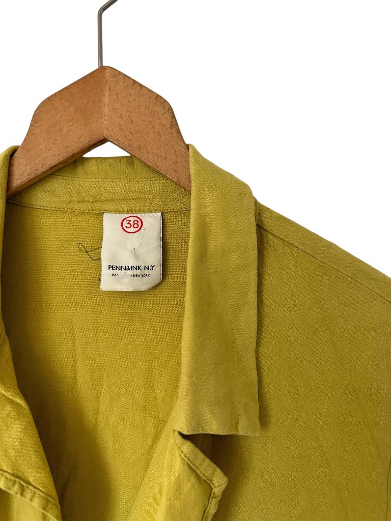Penn & Ink vest M, Maat 38/40 (M), Geel, Ophalen of Verzenden, Zo goed als nieuw
