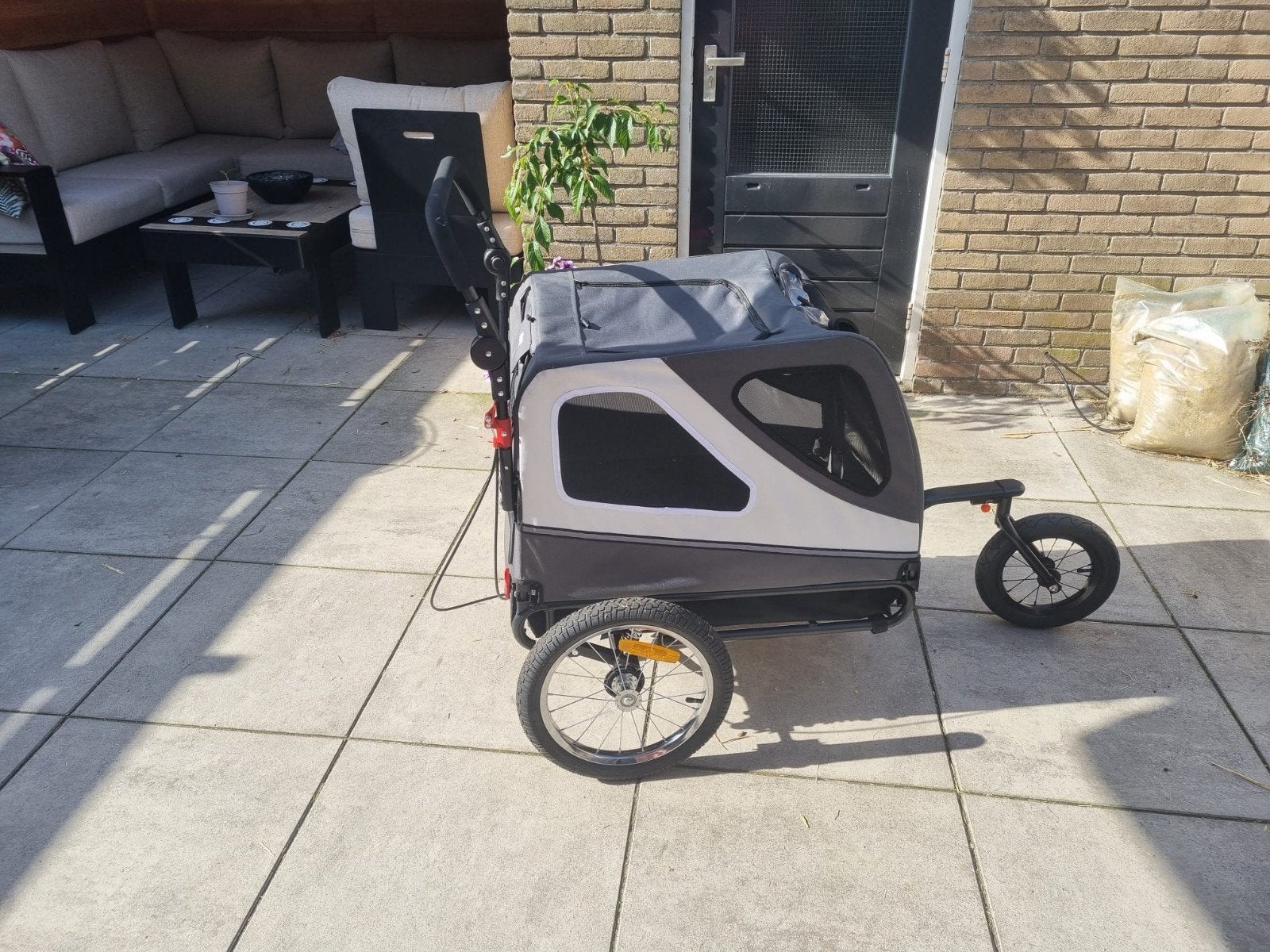 Vevor 2 in 1 hondenfietskar/wandelwagen, Ophalen, Zo goed als nieuw