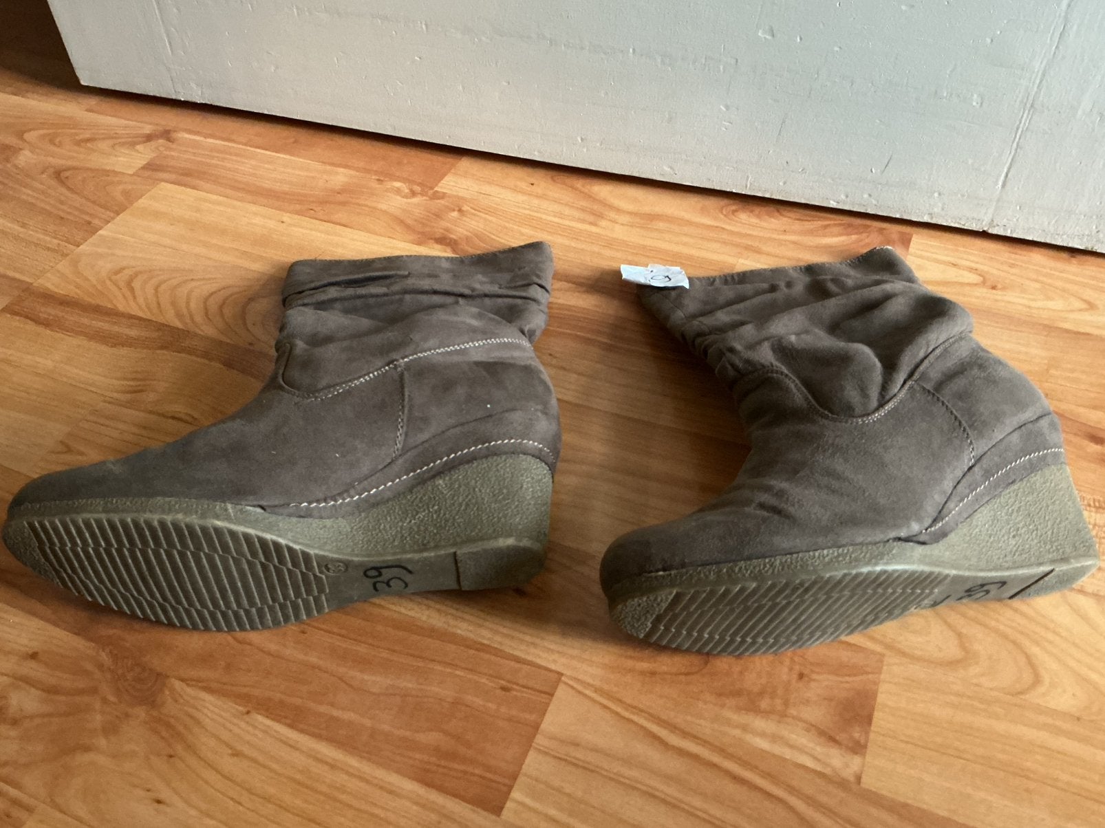 Suède dames enkel laarzen maat 39👢, Ophalen, Gebruikt, Meisje, Laarzen