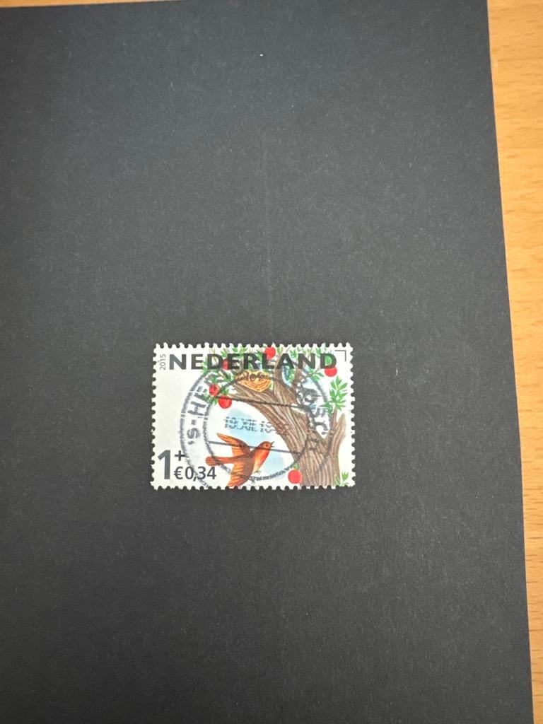 Nederland Postzegel 2015 - Vogel met nest, Ophalen of Verzenden, Na 1940, Gestempeld