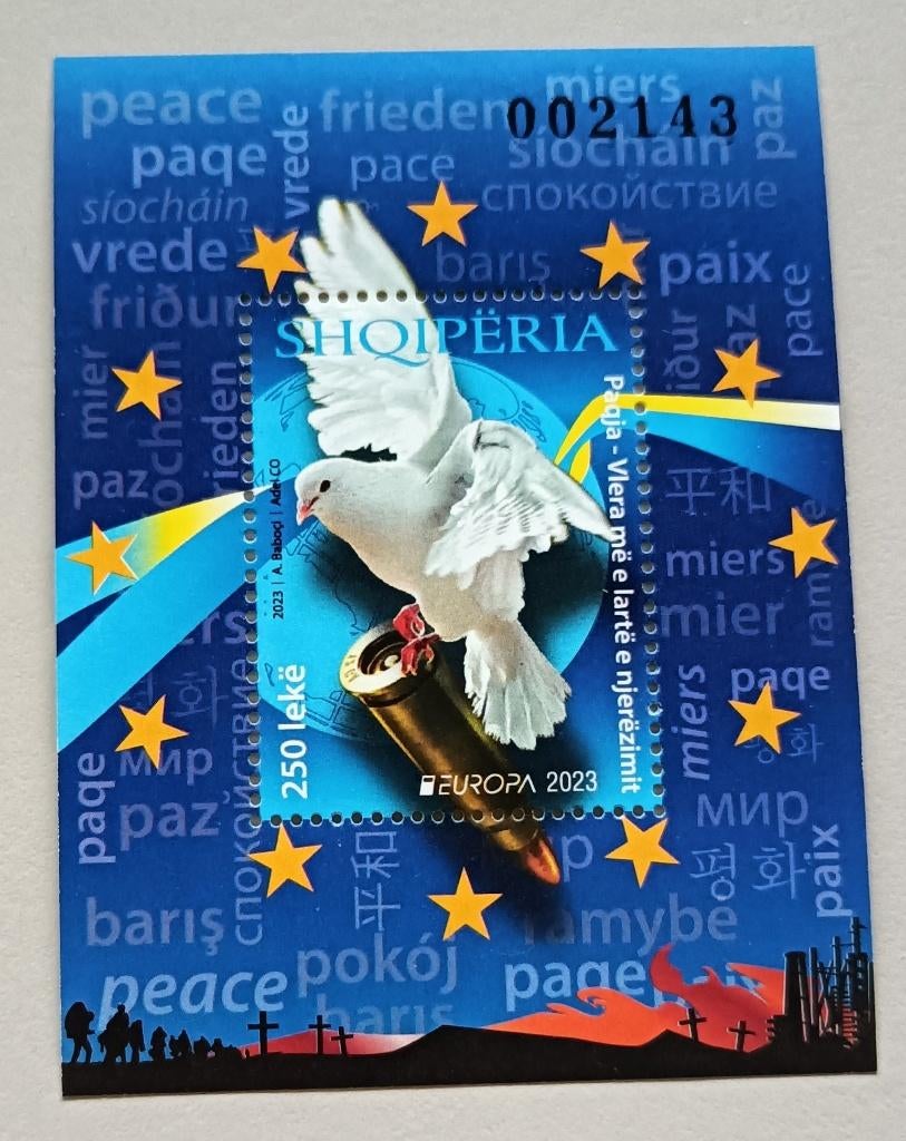 Albanie-Albania 2023 cept block, Ophalen of Verzenden, Overige landen, Postfris