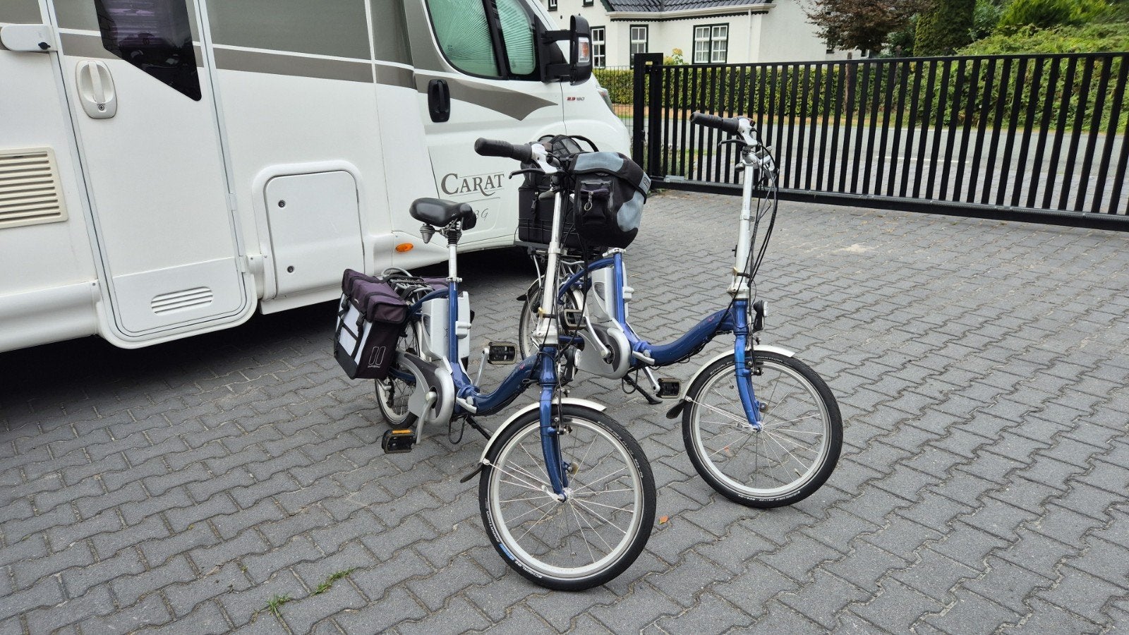2x Opvouwbare elektrische fietsen met tassen en laders, Fietsen en Brommers, Overige merken, 20 inch of meer, Gebruikt, Velgrem