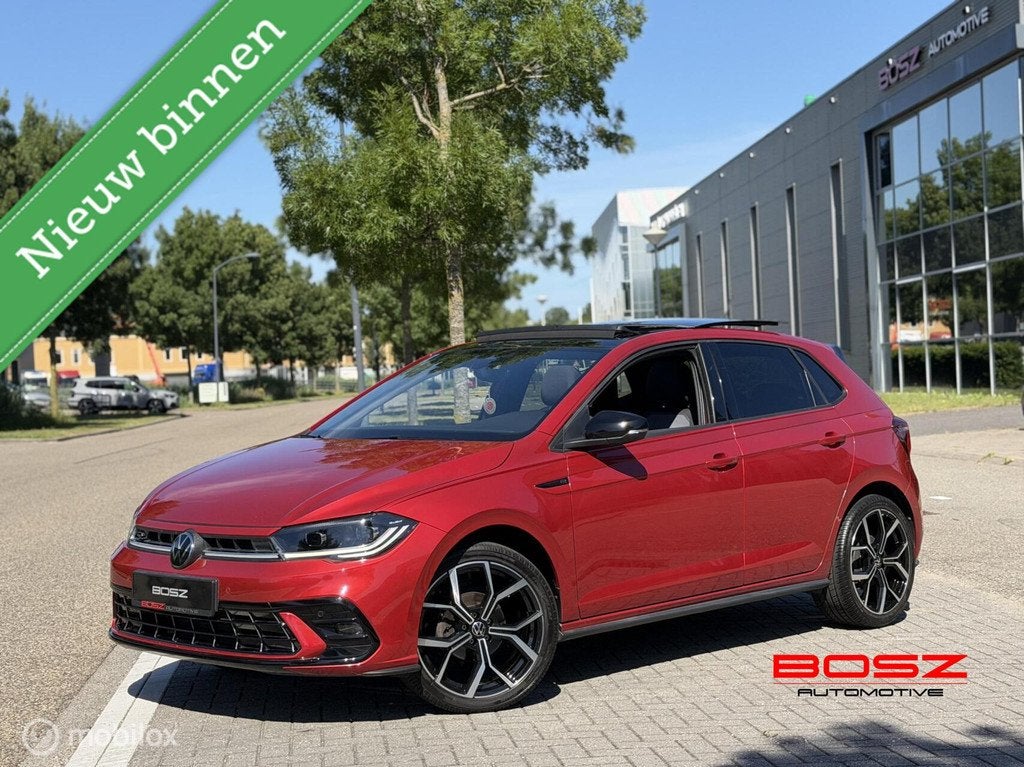 Volkswagen Polo 1.0 TSI DSG 3x R-Line PANO IQ CAMERA KEYLESS, 95 pk, Met garantie (alle), Alcantara, Bedrijf