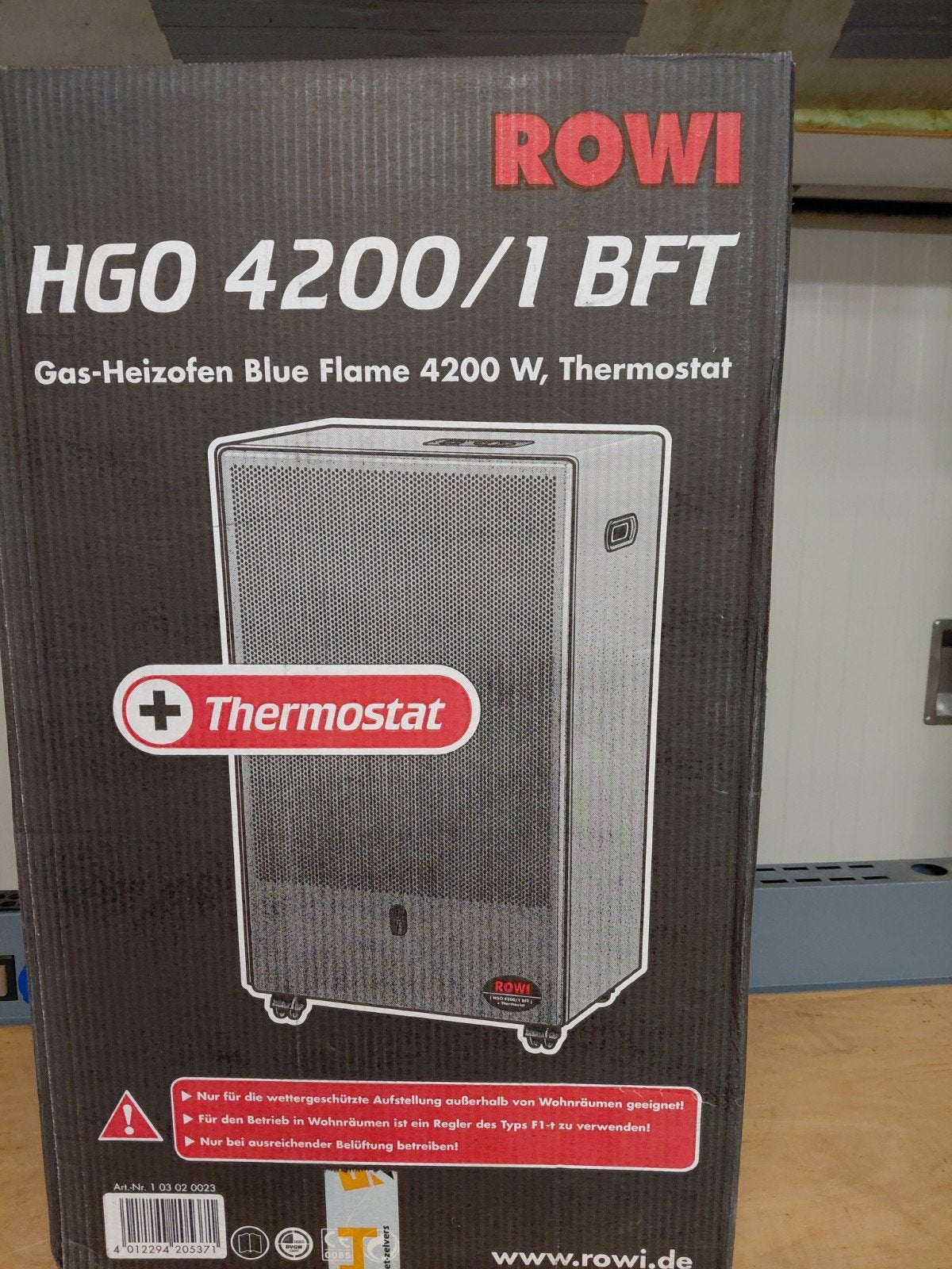 Nieuwe Rowi HGO 4200/1 BFT Gas-Heizofen Blue Flame, Ophalen, Minder dan 60 cm, 80 cm of meer, 800 watt of meer
