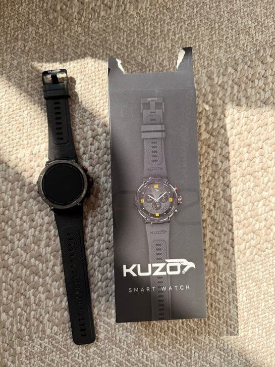 Gloednieuwe Veho KUZO F52 Smartwatch - Zwart, Afstand, Zwart, Nieuw, Ophalen of Verzenden