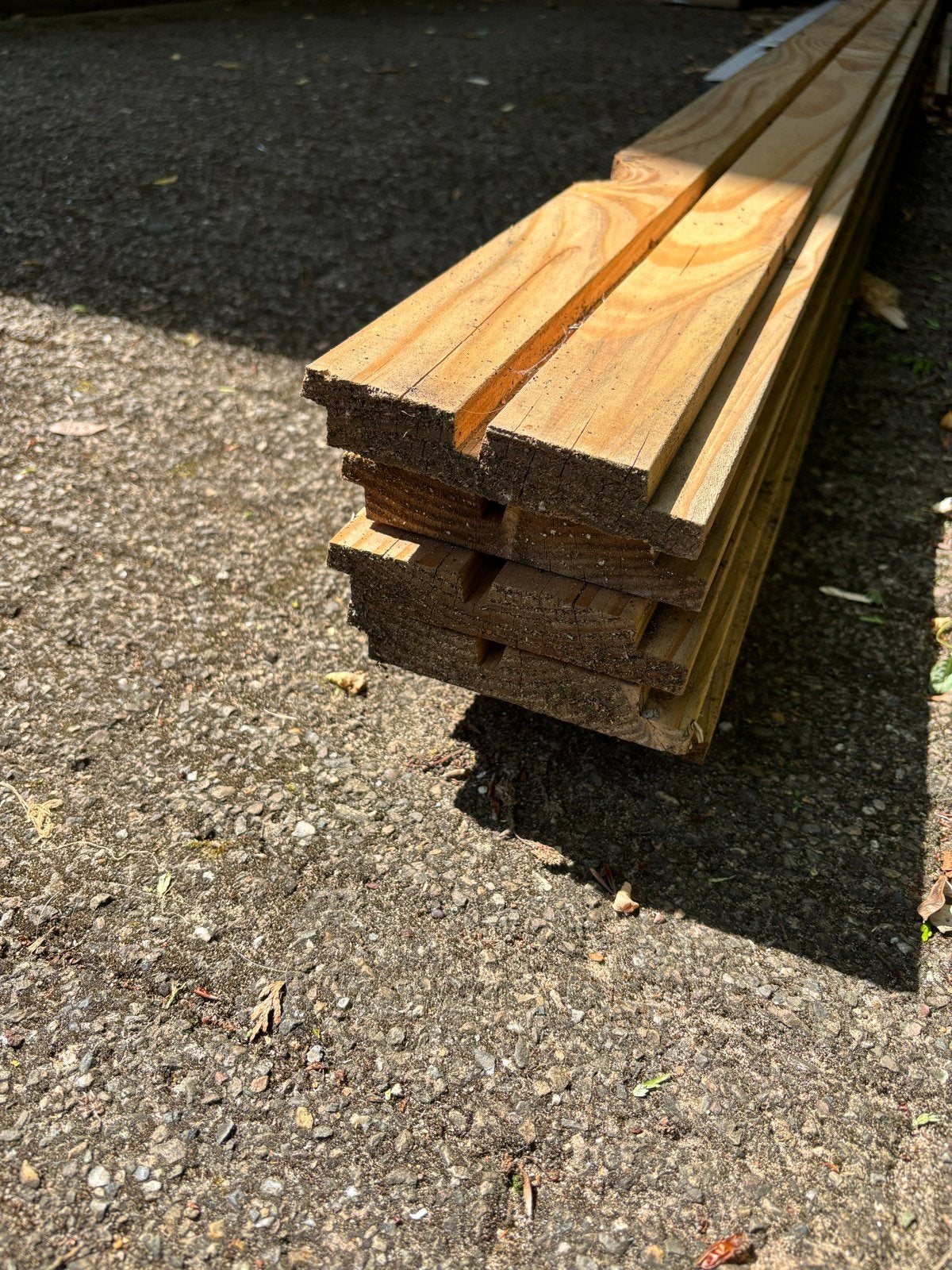 Douglas Dubbel Rhombus 2,5x12,5cm, 4 meter, Ophalen, 25 tot 50 mm, Nieuw, Plank