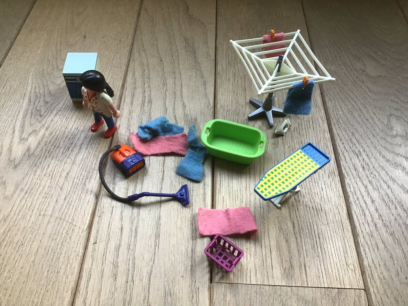 Playmobil waskamer 3206 bijna compleet heeft slechts 3 was-, Ophalen of Verzenden, Gebruikt