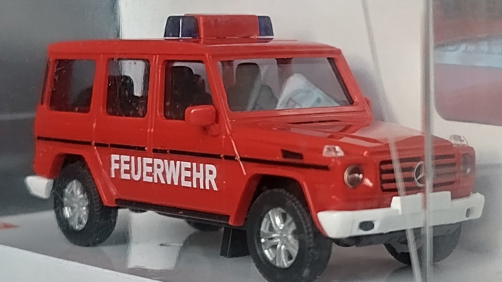 Mercedes Benz G Klasse Feuerwehr 1:87 H0 Busch Pol, Overige merken, Auto, Verzenden, .
