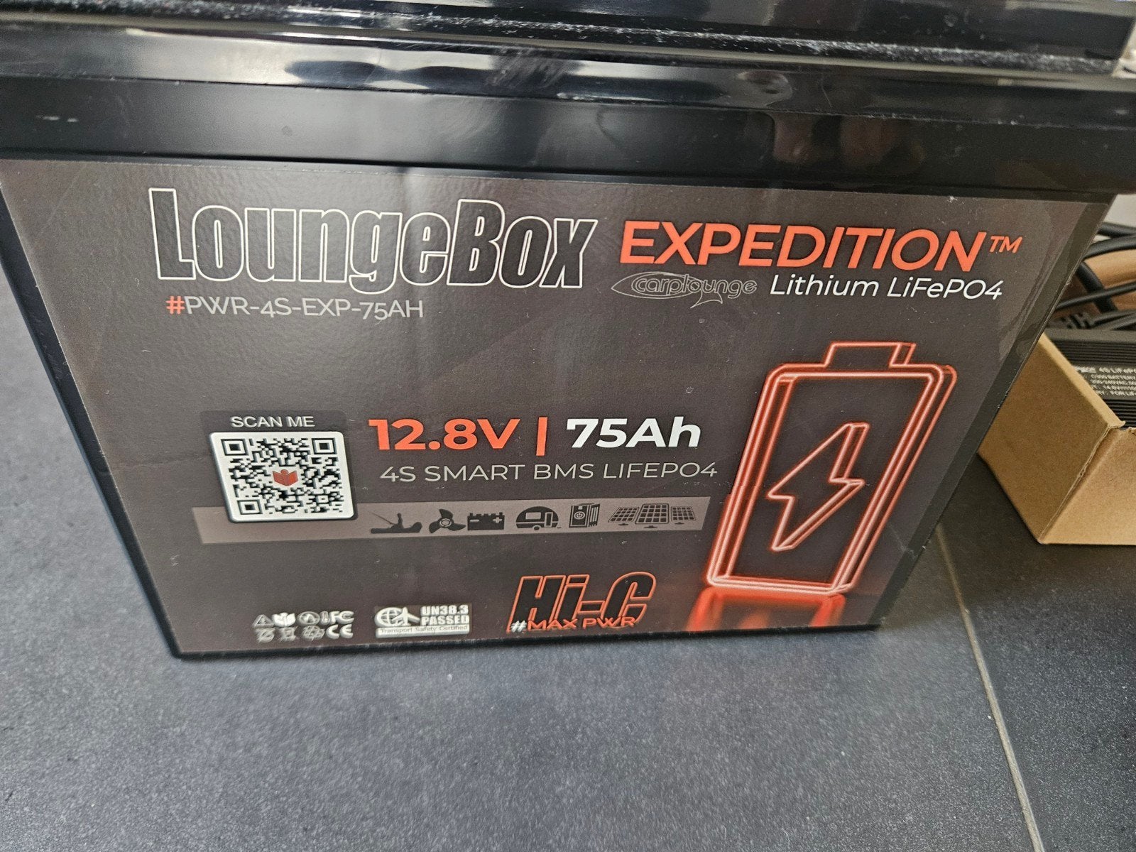 Carplounge Box EXPEDITION 12.8V 75Ah Lithium LiFePO4 Accu, Ophalen of Verzenden, Zo goed als nieuw, Overige typen