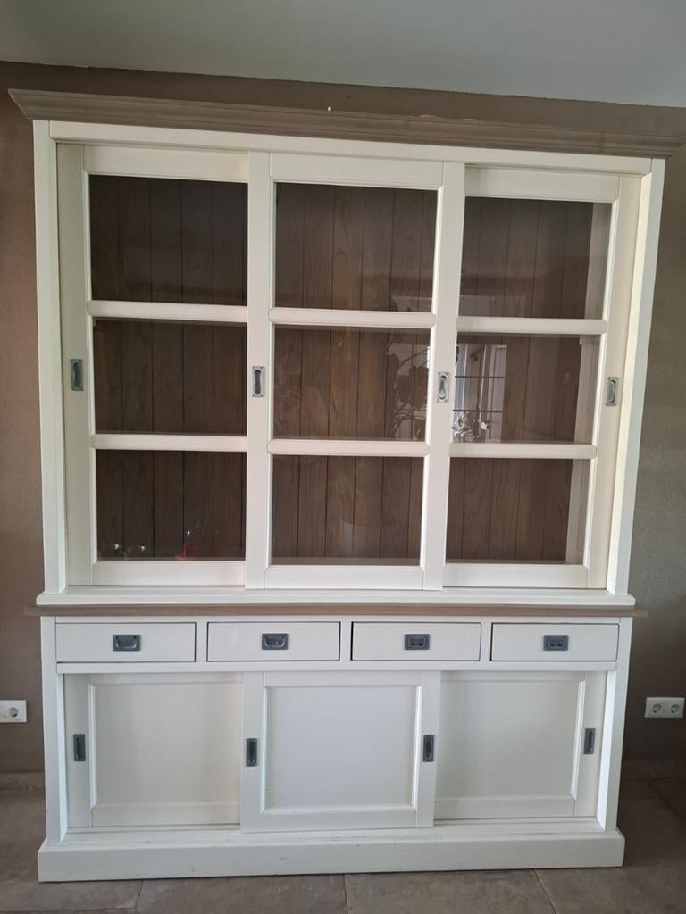 Buffetkast 220x180x45 cm - Opknapper met potentie, Huis en Inrichting, Kasten | Dressoirs, Ophalen of Verzenden, Gebruikt, 25 tot 50 cm