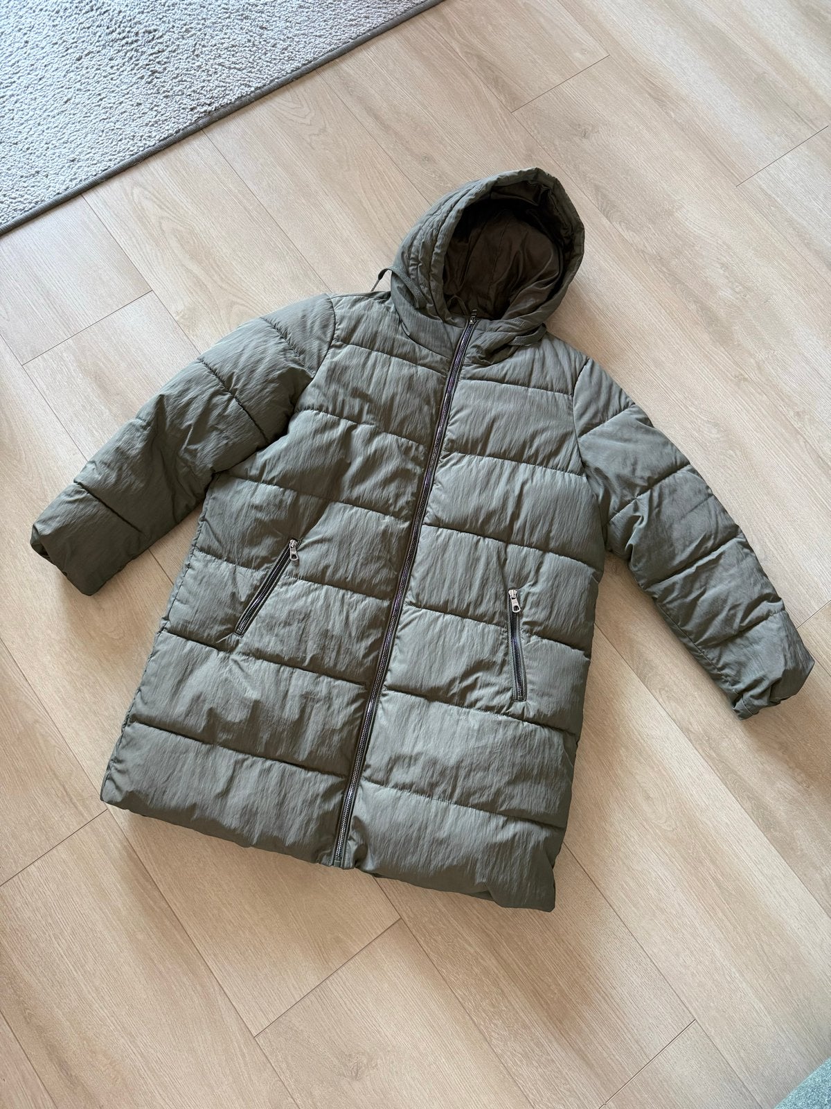 Only Carmakoma gewatteerde jas - Maat 46/48 (XL), Ophalen of Verzenden, Zo goed als nieuw, Maat 46/48 (XL) of groter, Groen