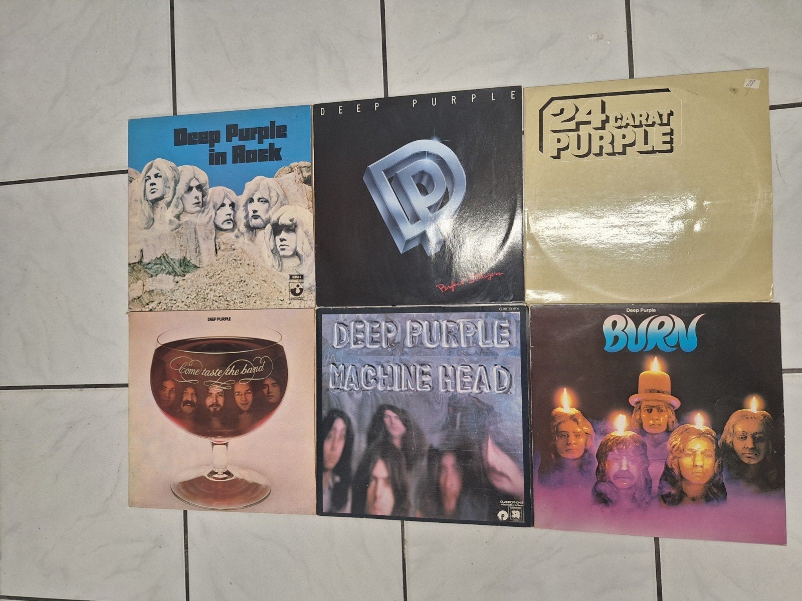 Deep Purple LP collectie: 6 vinyl lps albums jaren 70/ 80, Cd's en Dvd's, Vinyl | Rock, LP, Gebruikt, Hard Rock, Originele persing