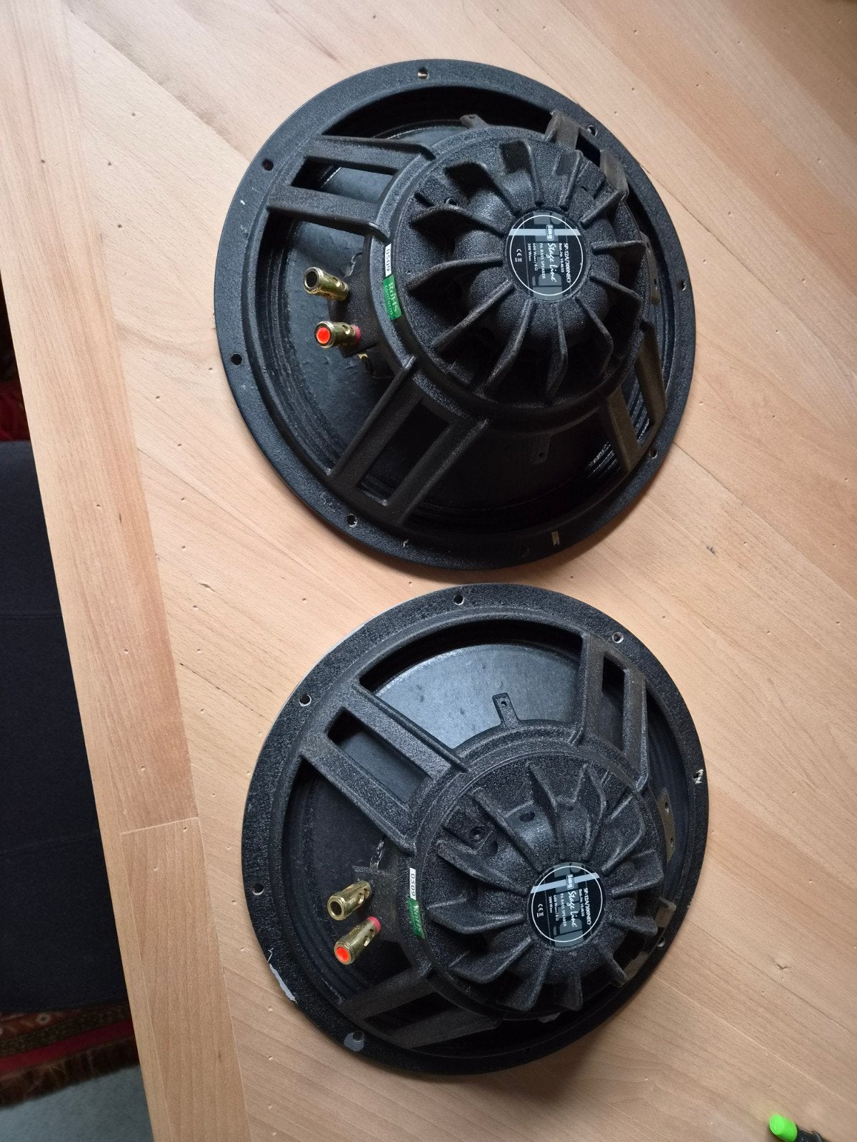 2x IMG Stageline SP-12A/300NEO 12" Neodymium woofers, Ophalen of Verzenden, Zo goed als nieuw, Basreflex, 150 watt of meer