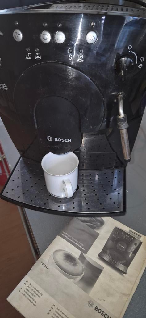 Bosch TCA5309 Benvenuto Classic koffiezetapparaat, Stoompijpje, Gebruikt, Espresso apparaat, 10 kopjes of meer