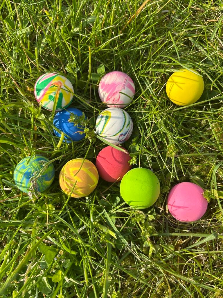 10 Stuiterballen - Diverse Kleuren en Patronen, Ophalen of Verzenden, Gebruikt, Jongen of Meisje