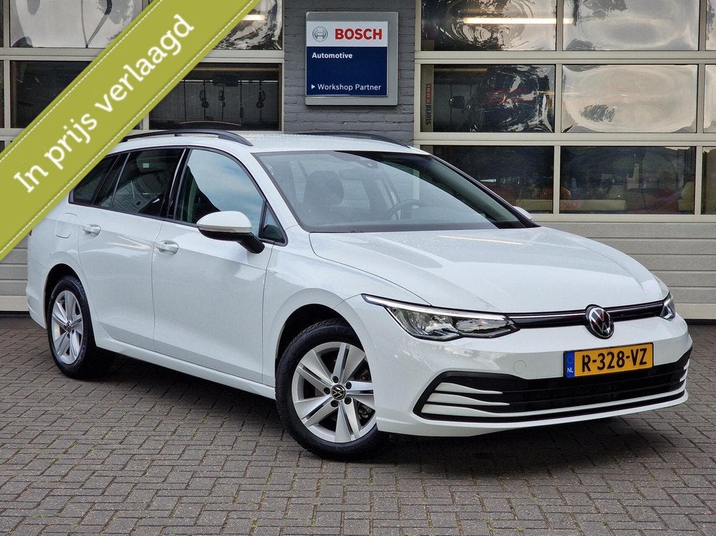 Volkswagen Golf Variant 1.0 eTSI Life|Digi-dash|110PK|DSG|Au, Auto's, Gebruikt, Met garantie (alle), Wit, 19 km/l
