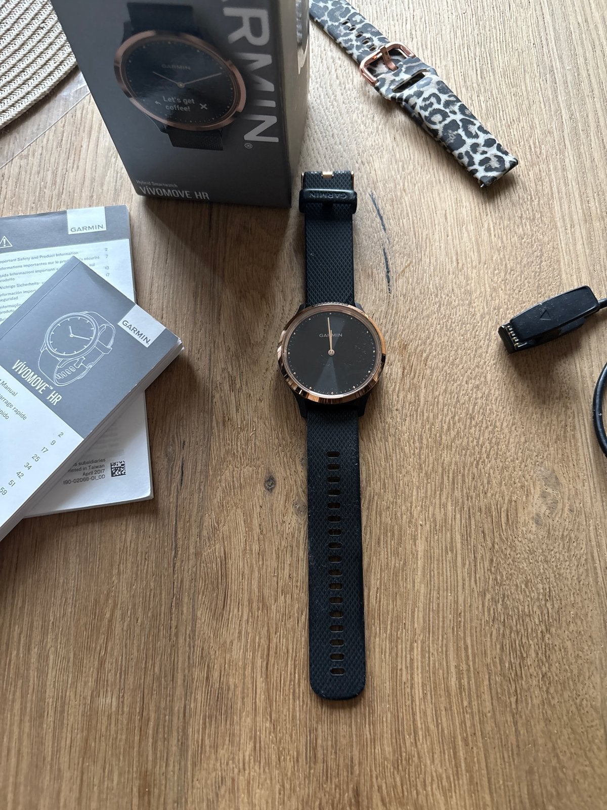 Garmin Vivomove HR smartwatch met extra bandje, Ophalen of Verzenden, Hartslag, Gebruikt
